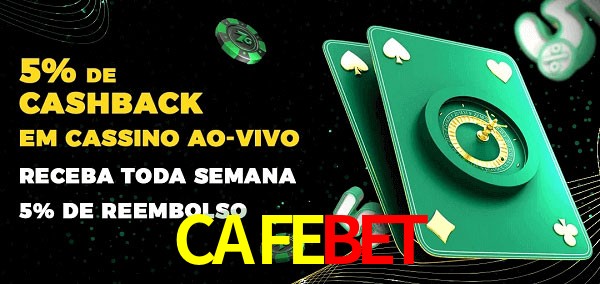 Promoções do cassino ao Vivo CAFEBET